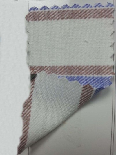 SX- YAXG 淺蘭格40/2*30/90*60 蘭黑條單面絨16*16/72*60 耐漂白水 耐氯漂 制服 Anti bleaching bleaching resistant 正面照